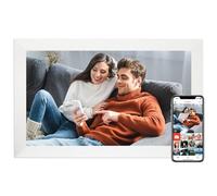 Frameo - Cornice digitale da 15,6 pollici, WiFi, grande cornice digitale 1920 x 1080 IPS HD touchscreen, 32 GB di spazio di archiviazione per condividere foto/video, da tavolo e da parete, matrimonio