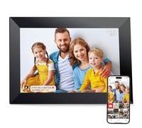 FRAMEO Cornice Digitale WiFi 10 Pollici VESWWE Cornice Foto Digitale Touch Screen IPS 1280x800 Memoria Integrata da 32GB Rotazione Automatica Condividi foto e Video Utilizzando l'app Frameo