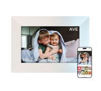 Frameo Cornice Digitale WiFi Bianco Mica 10.1" 32GB Touchscreen IPS FHD | Si Adatta a Ogni Arredamento Tiene Famiglia e Amici Sempre Connessi via Frameo Un Regalo Speciale per Conservare i Ricordi
