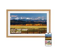 Frameo Cornice Digitale WiFi Legno Rovere 15.6" 32GB Touchscreen IPS FHD | Si Adatta a Ogni Arredamento Tiene Famiglia e Amici Sempre Connessi via Frameo Un Regalo Speciale per Conservare i Ricordi