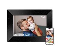 Frameo Cornice Digitale WiFi Nero Stellare 10.1" 32GB Touchscreen IPS FHD | Si Adatta a Ogni Arredamento Tiene Famiglia e Amici Sempre Connessi via Frameo Un Regalo Speciale per Conservare i Ricordi