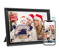 FRAMEO - Cornice per foto digitale da 10,5 pollici, 1920 x 1280 FHD IPS LCD, rotazione automatica, memoria da 64 GB, supporto scheda SD e unità USB, condividi momenti istantaneamente tramite l'app