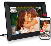 Frameo - Cornice per foto digitale WiFi, 32 GB, 10,1 pollici, 1280 x 800 mm, touch screen IPS HD, rotazione automatica, 32 GB di spazio di archiviazione integrato, condividi momenti istantaneamente