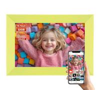 FRAMEO - Cornice per foto digitale WiFi intelligente da 10,1", display touch LCD IPS 1280 x 800, rotazione automatica verticale e paesaggio, memoria integrata da 32 GB, condivisione momenti