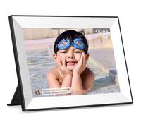 Frameo Digital Picture Frame,WiFi Slideshow Digital Photo Frame with 10.1 Inch IPS Touch Screen,Load from Phone to 32GB Digital Frame,Smart Rotating Pictures via White Electronic Picture Frame,Gift