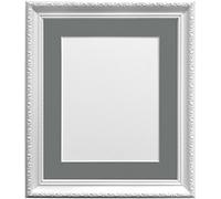 Frames by Post, Cornice Fotografica Stile Shabby Chic, plastica, White, 10 x 8 Image Size 7 x 5 Inches