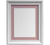 FRAMES BY POST, Cornice Fotografica Stile Shabby Chic, plastica, White, 45 x 30 cm Image Size 14 x 8 Inches