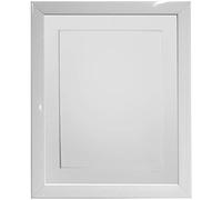 FRAMES BY POST Cornice per Foto Bianca da 0,75 Pollici con Supporto Bianco 9 x 7 Formato Immagine 17 x 15 Pollici Vetro di plastica