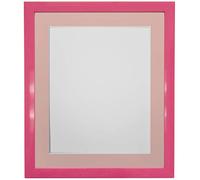 FRAMES BY POST Cornice per Foto da 0,75 Pollici, con passepartout Rosa, Dimensioni: 35,6 x 27,9 cm, in plastica e Vetro, 14 x 11 Image Size 12 x 8 inch