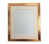 FRAMES BY POST Cornice portafoto in Bronzo da 1,9 cm con passepartout Color, Formato, 22,9 x 15,2 cm, in plastica, Supporto Avorio, A4 Image Size 9 x 6 inch