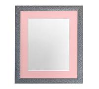 FRAMES BY POST - Cornice portafoto in plastica con passepartout Rosa, Formato A4, 25,4 x 15,2 cm