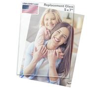 FrameStarr - Vetro 12,7 x 17,8 cm, trasparente, confezione da 2, vetro di ricambio per cornici da 12,7 x 17,8 cm, fogli di copertura reali