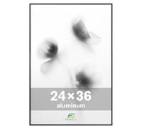 FrameWorks Cornice per poster in alluminio spazzolato, 61 x 91 cm, design moderno in metallo spazzolato con plexiglass infrangibile, perfetta per poster, opere d'arte, dipinti, espositori da parete,