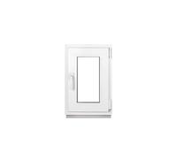 Framex Finestra per Cantina, Piccola Finestra, Bianca, Larghezza x Altezza: 40 x 60 cm (400 x 600 mm), Triplo Vetri (32 mm), Anta-Ribalta, Girevole DIN Destra - Premium