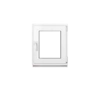 Framex Finestra per Cantina, Piccola Finestra, Bianca, Larghezza x Altezza: 55 x 60 cm (550 x 600 mm), Doppi Vetri (32 mm), Anta-Ribalta, Girevole DIN Destra - Premium