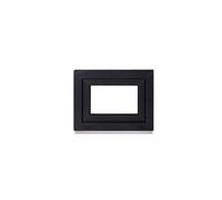 Framex Finestra per cantina, piccola finestra, per interni, bianco/esterno, antracite, larghezza x altezza 55 x 40 cm (550 x 400 mm), 2 scomparti (32 mm), girevole DIN destra