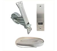 FRAMIG Avvolgitore per Tapparelle a Incasso per Finestre e Balconi con Cintino Bicolore 7,5mt e Cover - Kit Completo in Acciaio Zincato - Interasse 165mm - Cintino con Bordi Rinforzati