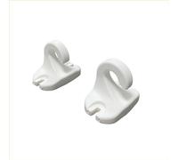 FRAMIG® Coppia di Ganci/attacchi a pavimento o a ringhiera per Tenda da Sole a Caduta. Colori Vari (Bianco)