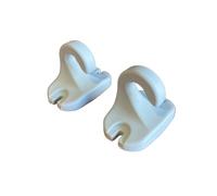 FRAMIG® Coppia di Ganci/attacchi a pavimento o a ringhiera per Tenda da Sole a Caduta. Colori Vari (Grigio)