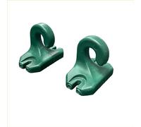 FRAMIG® Coppia di Ganci/attacchi a pavimento o a ringhiera per Tenda da Sole a Caduta. Colori Vari (Verde)