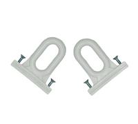 FRAMIG® Coppia di Occhioli per terminale Tende da Sole a Caduta o a Giardino, Prodotto in Nylon ABS, Resistente al Vento con Viti in Acciaio Inox. Colori Vari (Bianco)