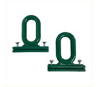 FRAMIG® Coppia di Occhioli per terminale Tende da Sole a Caduta o a Giardino, Prodotto in Nylon ABS, Resistente al Vento con Viti in Acciaio Inox. Colori Vari (Verde)