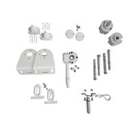 FRAMIG® Kit Accessori di Ricambio per Tenda da Sole a Caduta Senza Cassonetto (1 - Bianco, per Rullo Diametro 70 MM)