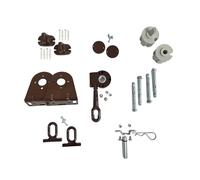 FRAMIG® Kit Accessori di Ricambio per Tenda da Sole a Caduta Senza Cassonetto (3 - Marrone, per Rullo Diametro 70 MM)