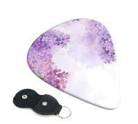 Framing Lilac Flowers in Blossom Plettri per chitarra, 6 plettri per chitarra, stampati su entrambi i lati, per chitarra elettrica, basso, ukulele (0,46 mm, 0,71 mm, 0,96 mm)