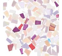 Frammenti di Mosaico in Vetro Irregolari per Hobby Creativi | Spessore Uniforme, Superficie Lucida e Colori Brillanti, per Piatti e Fioriere, Lavori in Giardino Colore Casuale