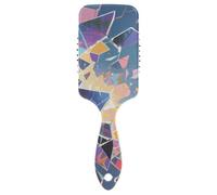 Frammenti di vetro di arte astratta anti statica capelli sani spazzolato massaggiatore testa per capelli spessi con manico ergonomico cepillo para definir rizos