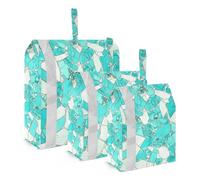 Frammenti di Vetro Verdastro-bianco 3 Set Imballaggio Organizzatore di Viaggio Sacchetto Impermeabile Per Armadio Ziplock Bag Abbigliamento Stoccaggio