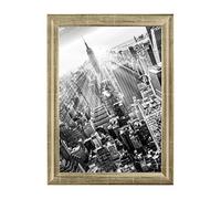 FRAMO 35 cornici da 48 x 71 cm (Silver Leaf), larghezza 35 mm, con vetro sintetico antiriflesso, parete posteriore stabile e ganci