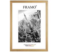 FRAMO 35mm Cornice per immagini 26 x 28 cm | Oro Sfocato | Cornice in MDF fatta a mano con lastra di vetro artificiale antiriflesso a prova di rottura e robusta parete posteriore in MDF