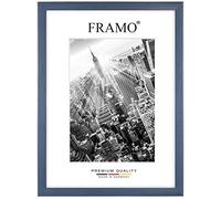 FRAMO 35mm Cornice per Immagini 40 x 96 cm | Blu Ardesia | Cornice in MDF Fatta a Mano con lastra di Vetro Artificiale antiriflesso a Prova di Rottura e Robusta Parete Posteriore in MDF