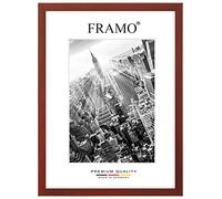 FRAMO 35mm Cornice per Immagini 44 x 54 cm | Rosso Sfocato | Cornice in MDF Fatta a Mano con lastra di Vetro Artificiale antiriflesso a Prova di Rottura e Robusta Parete Posteriore in MDF