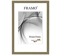 FRAMO Cornice foto antiquité barocco 26 x 34 cm in legno massello | vecchio-argento | Colore/dimensione selezionabile | Cornice antica d'epoca retrò N°088