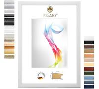 FRAMO Cornice portafoto in legno di pino, 30 x 44 cm, dimensioni a scelta, cornice per poster, puzzle, collage fotografico, realizzata su misura, cornice su misura