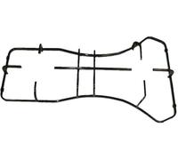 ** Fran -ke ** Griglia Smaltata Nera per Piano Cottura, 2 Fuochi Centrale, 44 x 25,5 cm