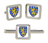 Franca Contea (Francia) Quadrato Gemelli E Fermacravatta Set