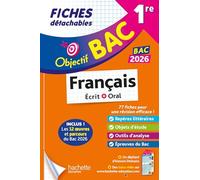 Français écrit + oral 1re: Fiches détachables