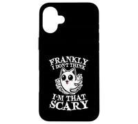 Francamente I Dont Think Im That Scary Cute Ghost Cat Halloween Custodia per iPhone 16 Plus