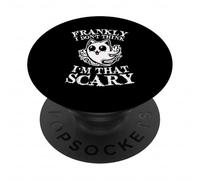 Francamente I Dont Think Im That Scary Cute Ghost Cat Halloween PopSockets PopGrip Adesivo