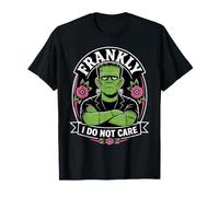 Francamente Non Mi Interessa Il Mostro Gotico di Frankenstein di Halloween Maglietta