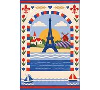 France Notebook: Paris Inspired Travel Journal - Lined Notebook 6 x 9 Inches: Paris Inspired Notebook for Travel Notes, Journaling, School and Everyday Writing