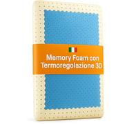 Francegaglia® Cuscino Memory Foam - Design 3D Bugnato per Termoregolazione - Anallergico Traspirante Antiacaro - Cuscini Letto Alti 14cm - Mod. Nemesi
