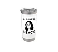Francesca Albanese Pace Bicchiere termico in acciaio inox doppia parete