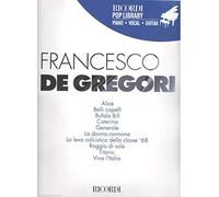 Francesco De Gregori. Ricordi Pop Library. Spartito per pianoforte, voce e chitarra