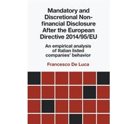 Francesco De Lu Mandatory and Discretional Non-financial Disc (Copertina rigida)