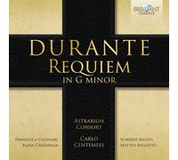 Francesco Durante Durante: Requiem in G Minor (CD) Album (Jewel Case)